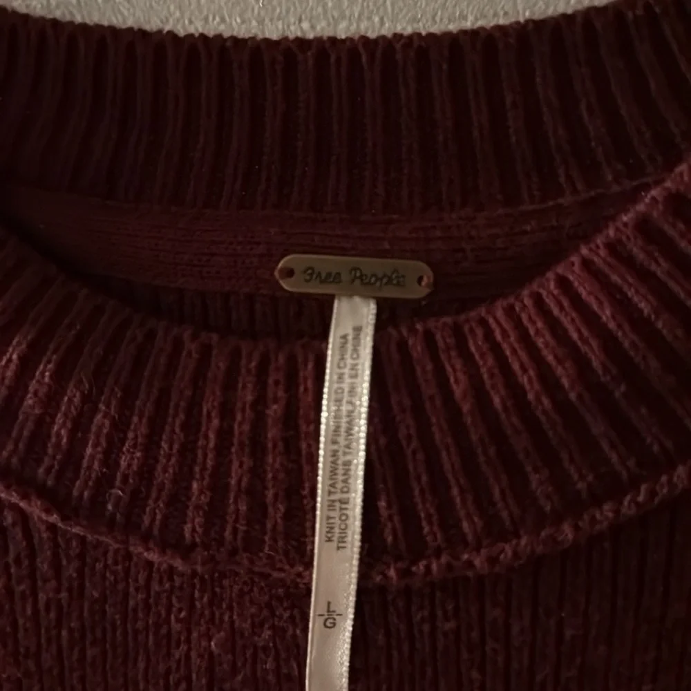 Free People Easy Street Color Block Long Sleeve Oversized Sweater in Peach Combo - Picture 3 of 4